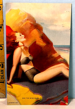 1940's Zoe Mozert Mutoscope Pinup Arcade-exhibit Card