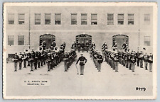 1930's Post Postcard~ (See Condition Desc.) U.S. Marine Band~ Quantico, Virginia picture