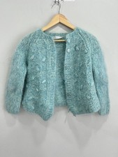 Vintage Womens Mohair Cardigan Sweater knit picture