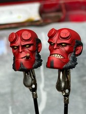 custom 1/12  mezco hellboy head  2pcs picture