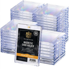 25ct Max Pro UV Ultra Clear Magnetic Card Holder 55pt for Sleeved Cards picture