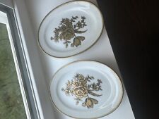 Vintage Small Trinket Dish Plate Floral Design Handpainted G926 Japan picture