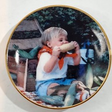 Vintage 1996 Porterfield's Rob Anders Miniature Plate Digging In #2157A picture