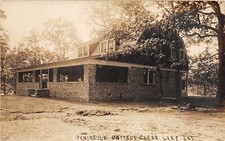J62/ Clear Lake Indiana RPPC Postcard c1910 Peninsula Cottage Building 365 picture