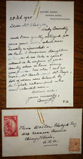 Lord George Coventry, 9th Earl (1838-1930) & Lady Blanche Coventry Signed Letter picture