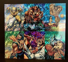 SkyBox Marvel Wolverine 1992 Prism Uncut (6-Card Panel)  Excellent Condition picture