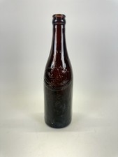 Antique Anheuser Busch Brewing Assn Washington DC Amber Embossed Beer Bottle picture