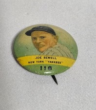 Vintage 1932 Joe Sewell Orbit Gum 13/16