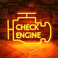 Check Engine Neon LED Light Sign, LED Neon Sign for Garage Decor picture