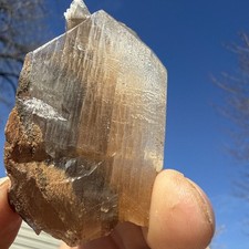 Natural Phantom Selenite W/ Black & Orange  Phantoms👀Minerals QuartzCollector picture