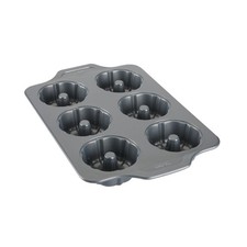 All-Clad Pro-Release Mini Fluted Cake Pan 6 Cup Grey picture