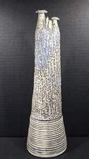 Nelfa Querubin Tompkins Vintage Studio Sculpture Vase Rare Brutalist 1997~ 13.5