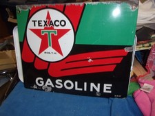 Texaco gas pump plate 1947   1/2 plate picture
