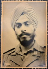 WW2 Original Photo Indian Legion Volunteer Wehrmacht Uniform Azad Hind Turban picture