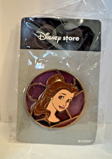 JDS Japan Disney Store Stained Glass Belle Pin 20951 = picture