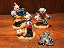 Antique Playful Clown Figurines & Pin picture