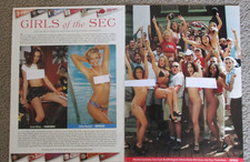 COLLEGE GIRLS OF SEC 12 Page Playboy Magazine Oct 2001 Pictorial Pinup HTN47 picture
