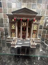 Dept 56 Christmas In The City Hudson Public Library Mint Condition. picture