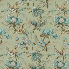 Jasper Michael S. Smith Botanical Floral Print Fabric- Akashia / Sage 0.60 yds picture
