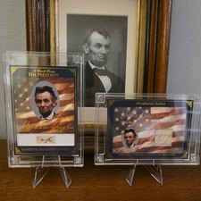 2025 POTUS A Word From The President Abraham Lincoln Handwritten Word And Relic picture