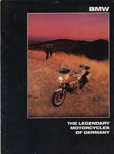 1986 BMW Sales Brochure Legendary Motorcycle Germany Rare DEALER NOS NEW VINTAGE picture