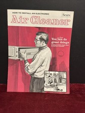 Vintage Sears “How To Install” Pamphlet: Electronic Air Cleaner, 1971 picture