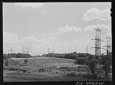 Photo:Lauderdale County Alabama 1930s TVA Power Lines Rural Landscape picture
