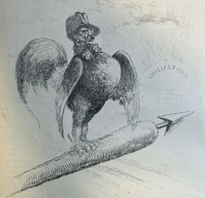1910 Vintage Magazine Illustration Theodore Roosevelt As Chantecler picture