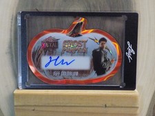 2026 Leaf Metal Halloween - Jeff Goldblum Ghost Pumpkin 1/1 Auto picture