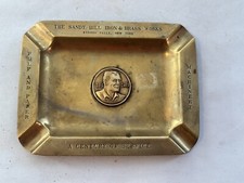 1958 Vintage Brass Sandy Hill Iron & Brass Works New York Advertising Ashtray picture