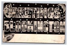 Postcard Bloomington Illinois Greetings Multiview Crescent Moon picture