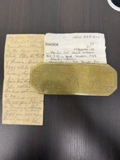 Antique 18th Century Tobacco Box (bought in England) With Invoice and Note RARE  picture