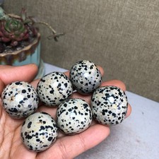 6pcs Natural Yellow spotted stone semi-precious Crystal specimens 143g A3582 picture