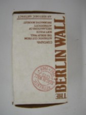 Vintage Berlin Wall Authentic Concrete Fragment Souvenir Kit Box Booklet Germany picture