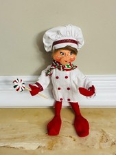 Annalee 12in Red 75th Anniversary 2010 Lollipop Candy Chef Baker Elf picture