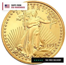 1933 $20 Gold Double Eagle Replica Coin, 24K Gold-Layered Collectible Tribute Pr picture