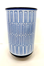 Mid Century Royal Copenhagen Denmark Aluminia THULE  Anni Jeppesen Blue VASE picture