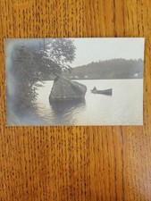 Bryant Pond, Maine - Man in Canoe 1907 Posted Postcard   picture