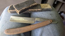 Vintage Krusius Brothers KB Extra 36 Straight Razor Solingen Germany with... picture