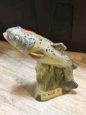 Vintage 1976 Jim Beam Trout Fish Decanter Wisconsin Fishing Hall Of Fame picture
