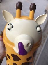 Rare Korean Everland Theme Park Souvenir Collectible Popcorn Tub Bucket Giraffe picture