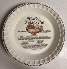 Vintage Royal China Country Harvest Pie Plate Sweet Potato Pie RARE Dish 1983 picture