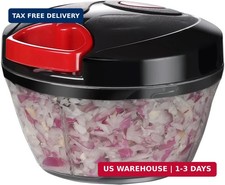 Manual Food Processor Vegetable Chopper, Portable Hand Pull String Garlic Mincer picture