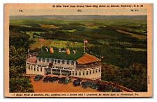 Mile View From Grand View Ship Hotel On Lincoln Highway, U.S. 30 WV Postcard picture