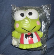 RARE Vintage Sanrio GmbH Hamburg Germany KEROPPI Plastic Coin Piggy Bank NEW HTF picture