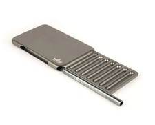 Royal Box Cabrio 100% Waterproof Titanium Grey 8 Slot Luxury Snuff Box 3” Straw picture