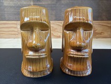 Vtg Tiki Tonga Room Fairmont Hotel San Francisco Ceramic Salt & Pepper Shakers picture