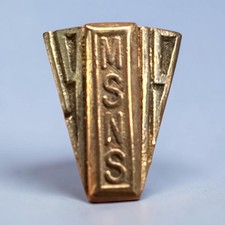 1919 10K Gold Normal School Pin Antique Teaching School Vintage Jewelry picture