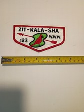 zit-kala-sha Lodge 123 OA Pocket Patch Order Of The Arrow Boy Scouts Of America picture
