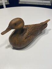 Vintage 1985 Craft-Tex “American Wild Fowl Series”Duck Decoy Brown~Handcrafted picture